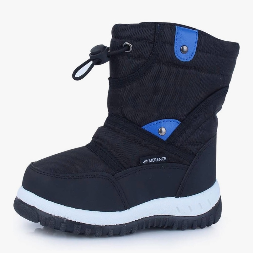 Kids Black and Blue Winter Boots